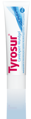 Packshot Tyrosur CareExpert Wundgel mit Mirror-Effekt